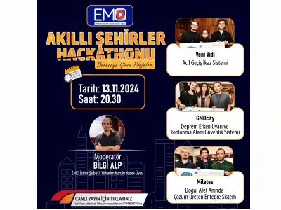 EMO TV-  AKILLI ŞEHİRLER HACKATHONU DERECEYE GİREN PROJELER