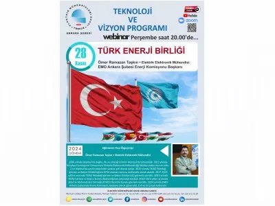 TÜRK ENERJİ BİRLİĞİ BAŞLIKLI WEBİNAR GERÇEKLEŞECEK