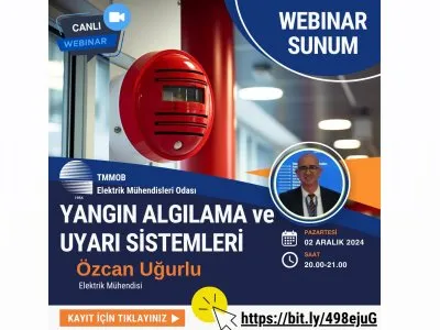 ÇEVRİMİÇİ SEMİNER: YANGIN ALGILAMA VE UYARI SİSTEMLERİ