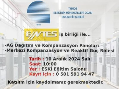 AG DAĞITIM VE KOMPANZASYON PANOLARI & MERKEZİ KOMPANZASYON VE REAKTİF GÜÇ RÖLESİ SEMİNERİ