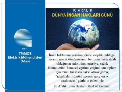 10 ARALIK İNSAN HAKLARI GÜNÜNÜ KUTLUYORUZ