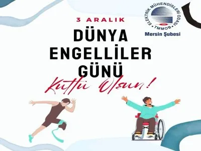 3 ARALIK DÜNYA ENGELLİLER GÜNÜ KUTLU OLSUN!