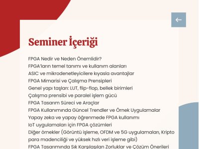 FPGA SEMİNERİ GERÇEKLEŞTİ
