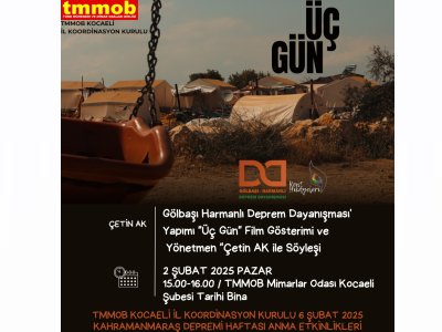KAHRAMANMARAŞ DEPREMİ HAFTASI ANMA ETKİNLİKLERİ