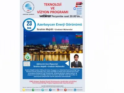 AZERBAYCAN ENERJİ GÖRÜNÜMÜ BAŞLIKLI WEBINAR DÜZENLENECEK