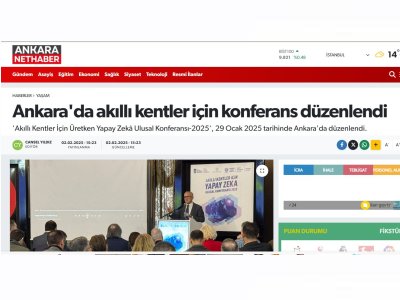 ANKARA`DA AKILLI KENTLER İÇİN KONFERANS DÜZENLENDİ, HTTPS://WWW.ANKARANETHABER.COM, 02.02.2025