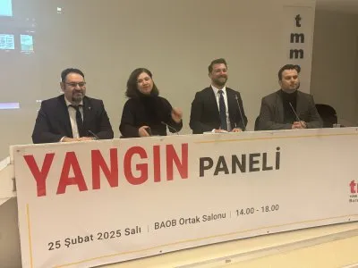 TMMOB BURSA İKKNIN DÜZENLEDİĞİ YANGIN PANELİ BAOB ORTAK SALONDA GERÇEKLEŞTİRİLDİ