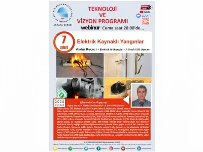 ELEKTRİK KAYNAKLI YANGINLAR BAŞLIKLI WEBINAR DÜZENLENECEK