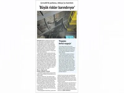 BÜYÜK RİSKLER BARINDIRIYOR (GÜNLÜK EVRENSEL, 15.02.2025)