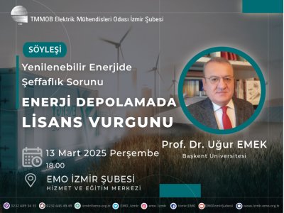 <B>SÖYLEŞİ</B>: YENİLENEBİLİR ENERJİDE ŞEFFAFLIK SORUNU- <B>ENERJİ DEPOLAMADA LİSANS VURGUNU</B>