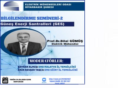 GES BİLGİLENDİRME SEMİNERİ-2. BÖLÜM YAPILACAKTIR