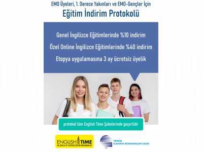 EMO ÜYELERİNE EĞİTİM İNDİRİMİ