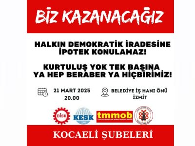 BİZ KAZANACAĞIZ!