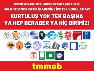 HALKIN DEMOKRATİK İRADESİNE İPOTEK KONULAMAZ! KURTULUŞ YOK TEK BAŞINA YA HEP BERABER YA HİÇ BİRİMİZ!
