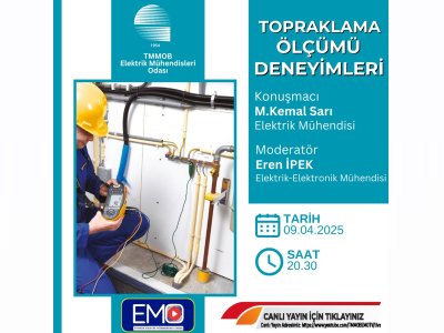 <B>EMO TV:</B> TOPRAKLAMA ÖLÇÜMÜ DENEYİMLERİ