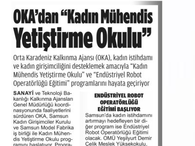 OKA`DAN `KADIN MÜHENDİS YETİŞTİRME OKULU`
