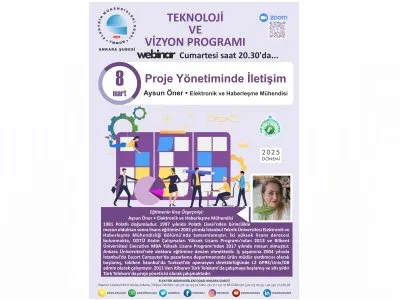 PROJE YÖNETİMİNDE İLETİŞİM BAŞLIKLI WEBINAR DÜZENLENECEK