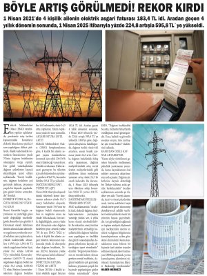 BÖYLE ARTIŞ GÖRÜLMEDİ! REKOR KIRDI (KONYA BAKIŞ GAZETESİ, 07.04.2025)