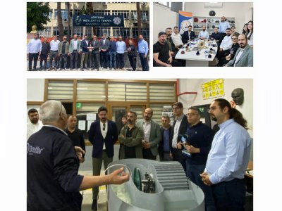 TMMOB`A BAĞLI MESLEK ODALARININ TEMSİLCİLERİ İLE ATA GİRİŞİMCİLİK VE İNOVATİF GELİŞİM PROGRAMI KAPSAMİNDA ATATÜRK MESLEKİ VE TEKNİK ANADOLU LİSESİ ARGE MERKEZİ ZİYARETİ GERÇEKLEŞTİRİLDİ.