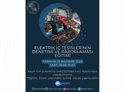 MİSEM:`ELEKTRİK İÇ TESİSLERİNİN DENETİMİ VE RAPORLAMASI EĞİTİMİ`