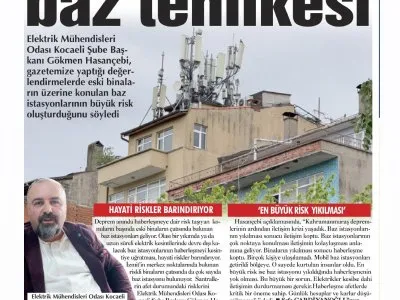 ÇAĞDAŞ KOCAELİ GAZETESİ: DEPREM İÇİN BAZ TEHLİKESİ