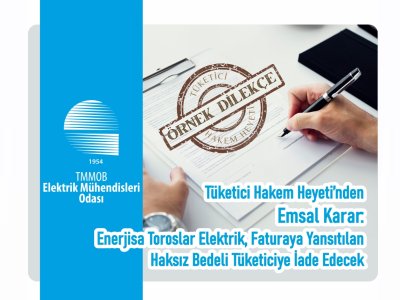 TUKETICI HAKEM HEYETINDEN EMSAL KARAR:
<BR>
