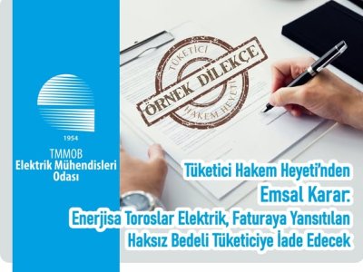TUKETICI HAKEM HEYETINDEN EMSAL KARAR: