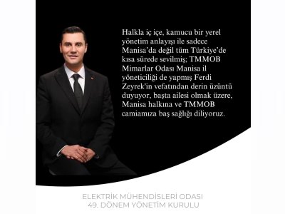 MANISA BUYUKSEHIR BELEDIYE BASKANI MIMAR FERDI ZEYREK`I KAYBETTIK