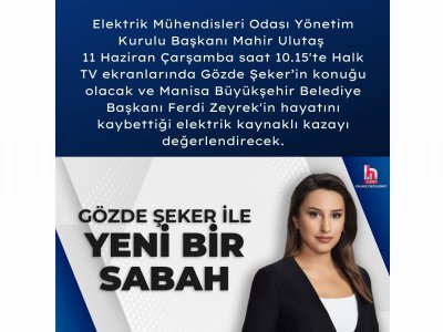 ODA YONETIM KURULU BASKANI MAHIR ULUTAS HALK TV EKRANLARINDA