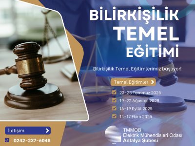 ŞUBEMİZDE BİLİRKİŞİLİK TEMEL EĞİTİMİ BAŞLIYOR