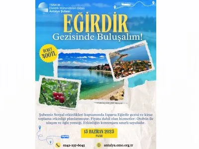 ISPARTA EĞİRDİR GEZİSİNDE BULUŞALIM