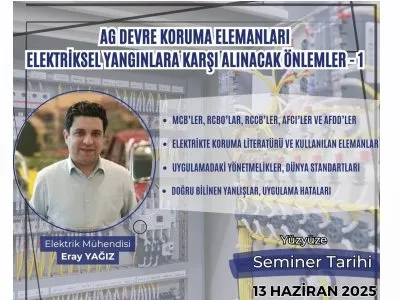 SEMİNER: AG DEVRE KORUMA ELEMANLARI, ELEKTRİKSEL YANGINLARA KARŞI ALINACAK ÖNLEMLER-1