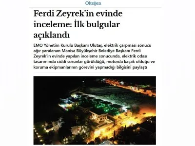 FERDİ ZEYREKİN EVİNDE İNCELEME: İLK BULGULAR AÇIKLANDI (GAZETEOKSİJEN.COM, 07.06.2025)