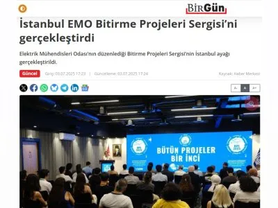İSTANBUL EMO BİTİRME PROJELERİ SERGİSİNİ GERÇEKLEŞTİRDİ (BİRGÜN.NET, 03.07.2025)