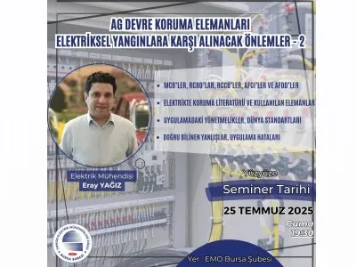 TEKNİK SEMİNER: AG DEVRE KORUMA ELEMANLARI, ELEKTRİKSEL YANGINLARA KARŞI ALINACAK ÖNLEMLER-2