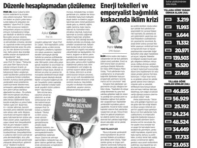 AFETLER ÇAĞININ KAPISINI AÇTILAR (BİRGÜN GAZETESİ, 07.08.2025)