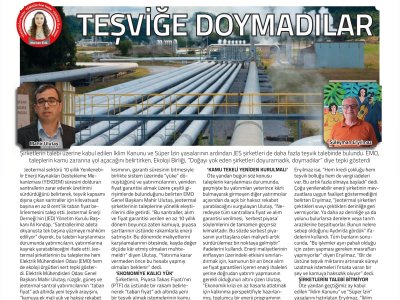 TEŞVİĞE DOYMADILAR (YENİ GÜN İZMİR, 12.08.2025)