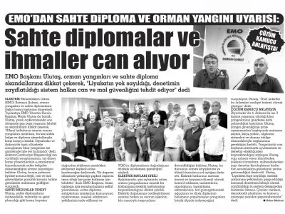 EMO`DAN UYARI (GAZETE ARENA, 11.08.2025)