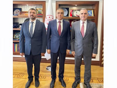 HAZİNE VE MALİYE BAKANLIĞI BAKAN YARDIMCISI HATİPOĞLUNA EMO ANKARA ŞUBESİNDEN ZİYARET